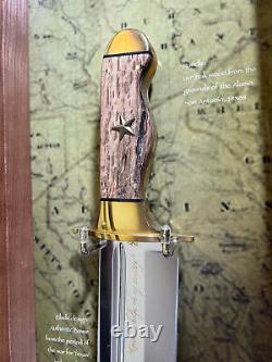 BROWNING Model 002 LIVING HISTORY SERIES THE ALAMO Bowie KNIFE DISPLAY Case