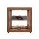 Bakery Display Case 15in Dark Wood Countertop Tempered Glass Koolmore Pastry