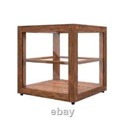 Bakery Display Case 15in Dark Wood Countertop Tempered Glass KoolMore Pastry