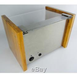 Bamboo Crystal Automatic Rotation Dual Double 4 Watch Winder Display Case Box