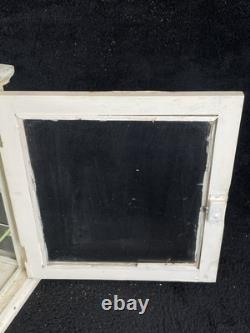 Barber Sterilizer Apothecary Display Case Antiseptic Antique Vtg Wood Glass