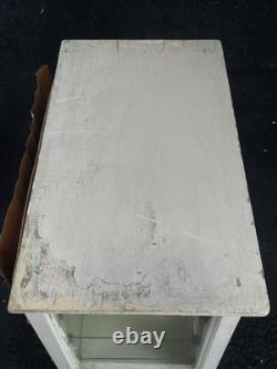 Barber Sterilizer Apothecary Display Case Antiseptic Antique Vtg Wood Glass