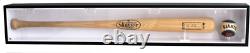 Baseball Bat Display Case Wall Mount Holder Cabinet 96% UV Horizontal Wood Frame