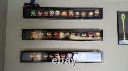 Baseball Bat Display Case Walnut Wood Ball Stick Holder Shadow Box Wall Cabinet