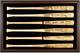 Baseball Bat Display Case With Brown Wood Frame For 6 Bats Fanatics 17462
