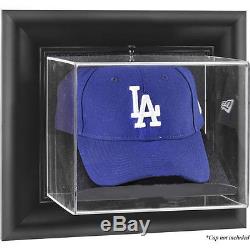 Baseball Cap Display Case Wall Mounted With Choice Of Wood Or Black Frame