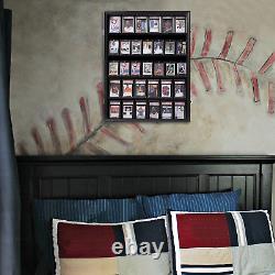 Baseball Display Card Case 35 Graded Sports Trading Card Display Frame Holds