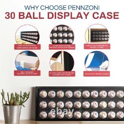 Baseball Display Case, Acrylic Hockey Puck Cabinet Holds 30 Baseball- USA MADE