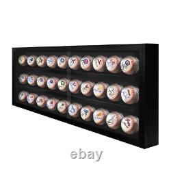 Baseball Display Case, Acrylic Hockey Puck Cabinet Holds 30 Baseball- USA MADE