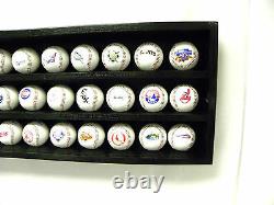 Baseball/Hockey Puck Display Case Holds 30 BLK with Acrylic Doors