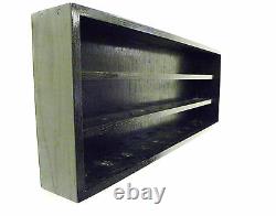 Baseball/Hockey Puck Display Case Holds 30 BLK with Acrylic Doors