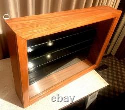 Beautiful Wood & Glass Wall Mounted Display Case