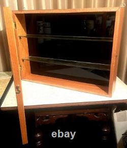 Beautiful Wood & Glass Wall Mounted Display Case