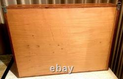 Beautiful Wood & Glass Wall Mounted Display Case