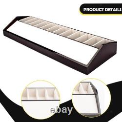 Belt Organizer Belt Display Case Wood 10 Grids Multifunctional for Retail Mall