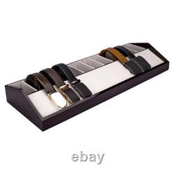 Belt Organizer Belt Display Case Wood 10 Grids Multifunctional for Retail Mall