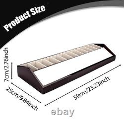 Belt Organizer Belt Display Case Wood 10 Grids Multifunctional for Retail Mall