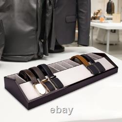 Belt Organizer Belt Display Case Wood 10 Grids Multifunctional for Retail Mall