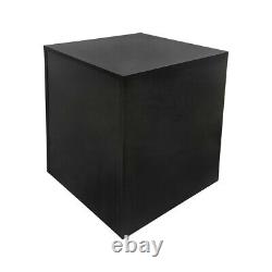 Black 24 High Knockdown Bases Pedestal Base Box Cube Display Fixture Retail