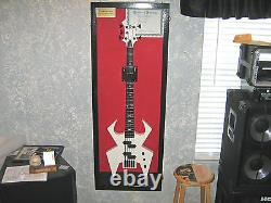 Black Guitar Display Case Acoustic Electric Guitars Display Red or Black felt