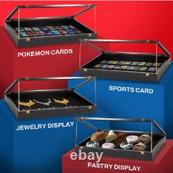 Black Portable Trade Show Display Case for Coins & Collectibles 24 x 36 x 4
