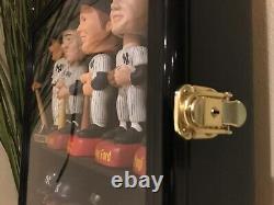 Bobblehead Display Case 15 Pcs Action Figure Black Wall Wood Cabinet Shadow Box