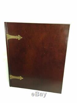 Bombay Company Vintage Brass Accent Bible Storage Box Wood Book Display Case