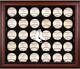 Boston Red Sox (2009-present) Logo Mahogany Framed 30-ball Display Case