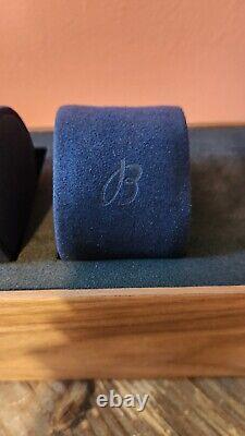 Breitling Display Watch Box Authentic Retail Boutique 3 Slot B Logo Wooden