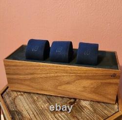 Breitling Display Watch Box Authentic Retail Boutique 3 Slot B Logo Wooden