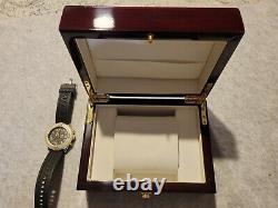 Breitling Watch Solid Piano Wood Collector Presentation Box Storage Display