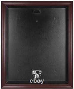 Brooklyn Nets Mahogany Framed Logo Jersey Display Case