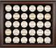 Brown Framed 30-ball Display Case