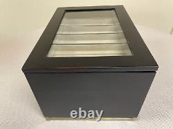 Brown Glass Top bombay jewelry box year 2005