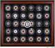 Bruins Mahogany Framed 30 Hockey Puck Logo Display Case-fanatics