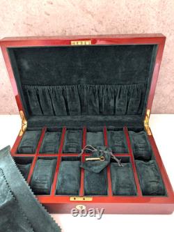 Buben & Zorweg Wooden Watch Display Case for 12 Watches Luxury Storage Box