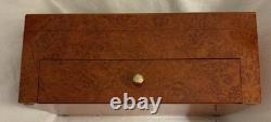 Burl Wood 13 Compartment Watch Display Box/case Exc Cond