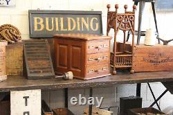 C1900s Antique Library Bureau Cabinet Wood 3-Drawer Index Card Flat File Vtg