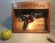 C1960 Craftsman Drill Display In Oak Wood Case Withglass & Florescent Bulb Withtrans