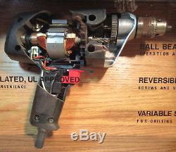 C1960 Craftsman Drill Display In Oak Wood Case withGlass & Florescent Bulb withTrans
