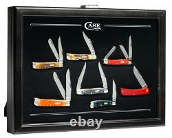 CASE XX 18 Locking Black Wood Knife Display for Collectable Pocket Knives 53016
