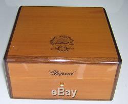 CHOPARD L. U. C. DISPLAY PRESENTATION WATCH BOX WITH DOCUMENTS AND 18ct BACK CASE