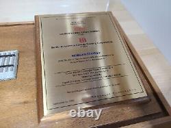 CN Canadian National Railway Award TRAIN SCALE 21 DISPLAY CASE TRACK Locomotive