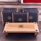 Cojo Canada Montreal Olympics Silver Coin Display Case Rack Leather Wood Renwick