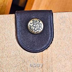 COJO Canada Montreal Olympics Silver Coin Display Case Rack Leather Wood Renwick