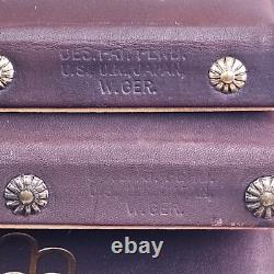 COJO Canada Montreal Olympics Silver Coin Display Case Rack Leather Wood Renwick