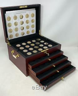 CSN Ultimate Presidential Dollar Collection 20 Coins with Wood Display Case