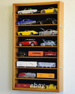 Car Display Case 1/24 Scale Diecast Model Wood Cabinet Shelf Holder Wall Rack
