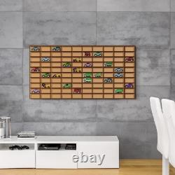Car Display Case 2 Pcs 110+ Matchbox Model 1/64 Diecast Wheels Wood Hot Toy Rack