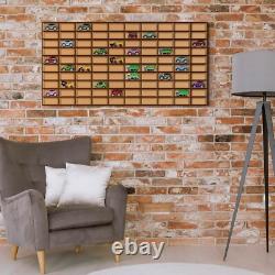 Car Display Case 2 Pcs 110+ Matchbox Model 1/64 Diecast Wheels Wood Hot Toy Rack